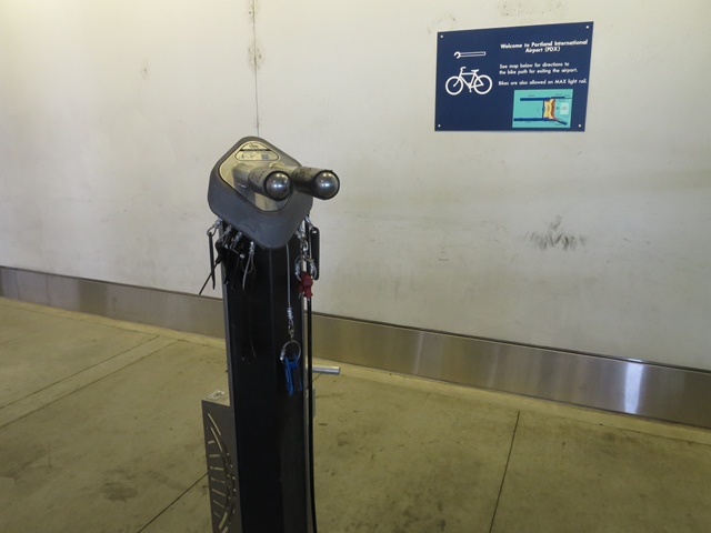 Bicycle repair stand and sign small
